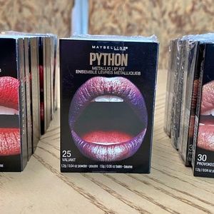 Maybelline Python Metallic Lip Kits Lot of 27 Pieces